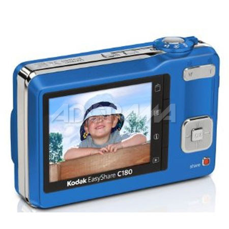 Kodak EasyShare C180 Digi Cam, 10.2 MP, 3x Optical,Blue