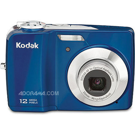 Kodak C182 12 Megapixel Zoom Digital Camera Kit, Blue