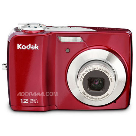 Kodak C182 12 Megapixel Zoom Digital Camera Kit, Red