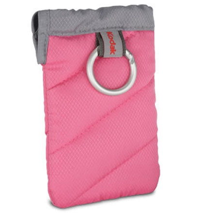 Kodak Quilted Camera Case with Jacket/Carabinder, Pink