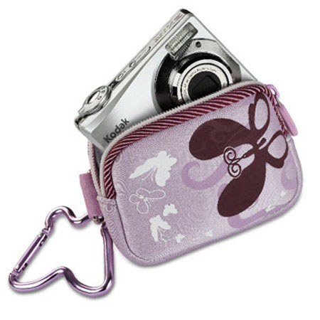 Kodak Youth Neoprene Case, Lavender with Butterflies
