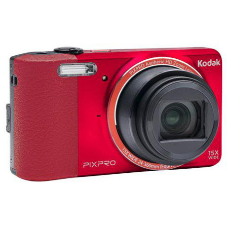 Kodak PixPro Friendly Zoom FZ151 Digital Camera, Red