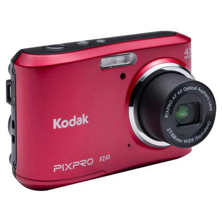 Kodak PixPro Friendly Zoom FZ41 Digital Camera, Red
