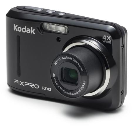 Kodak PIXPRO FZ43 Friendly Zoom Digital Point & Shoot Camera, Black