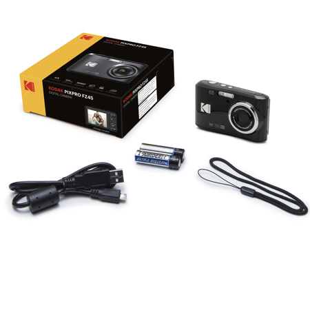 Kodak PIXPRO FZ45 Friendly Zoom 16MP Full HD Camera, Black w