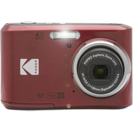 Kodak PIXPRO FZ45 Friendly Zoom 16MP Full HD Digital Camera, Red