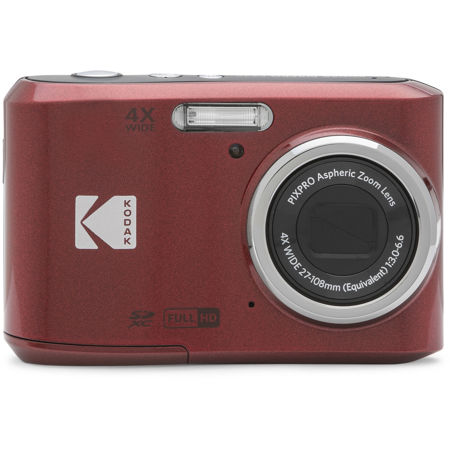 Kodak PIXPRO FZ45 Friendly Zoom 16MP Full HD Digital Camera, Red