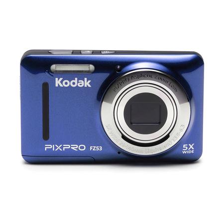Kodak PIXPRO FZ53 Friendly Zoom Digital Point & Shoot Camera, Blue