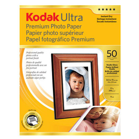 Kodak Ultra Premium Photo Semi Gloss Paper, 50 Sheets