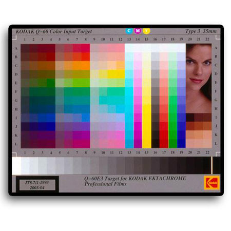Kodak IT8 8752222 35mm Transparency Target for Scanners