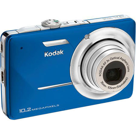 Kodak EasyShare M340 Kit, 4GB SD Card/Case/Tripod, Blue