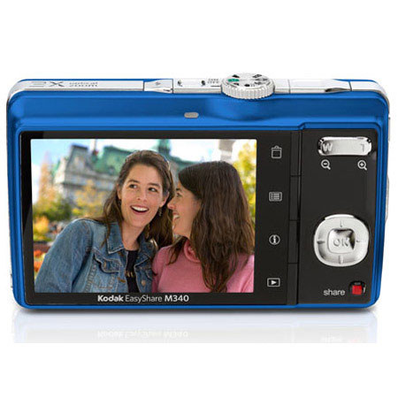Kodak EasyShare M340, 10.2 MP Digital Camera, Blue