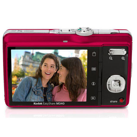 Kodak EasyShare M340 8773202 10.2MP Digital Camera, Red
