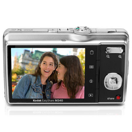 Kodak EasyShare M340 10.2 MP Digital Camera, Silver