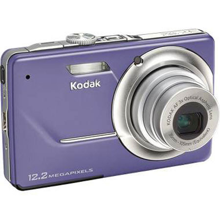 Kodak EasyShare M341 Digital Camera Kit, - Blue - with 4GB SD Memory Card, Camera Case, Table Top Tripod