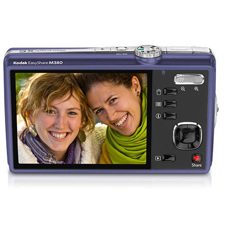 Kodak Easyshare M380 Digi Cam,10.2 MP, 5x Opt Zm,Purple
