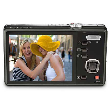 Kodak EasyShare M381 Digital Camera, 12.4 Megapixl, Blk