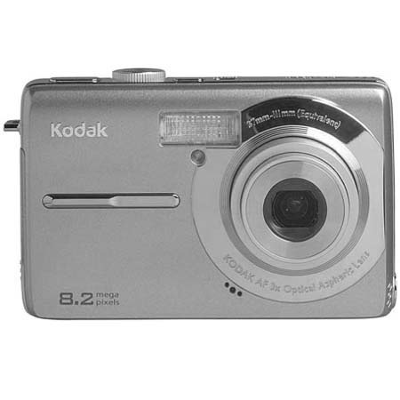 Kodak EasyShare M853 Zoom Digital Camera, 8.2 Megapixel, 3x Optical, 4x Digital Zoom, with 2.5" LCD Screen, Silver