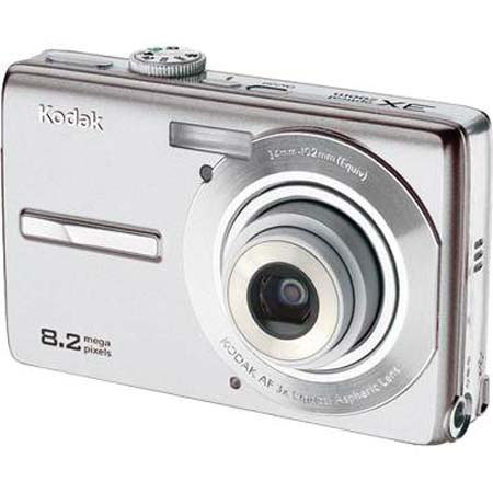 Kodak EasyShare M863 Digital Camera, 8.2 Megapixel, 3x Optical Zoom, 5x Digital Zoom, 2.7" LCD Screen, Silver