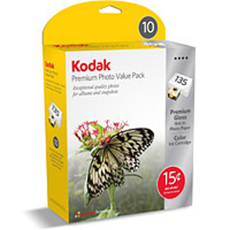 Kodak Prem Print Value Pk,135 Sh Pht Papr & Ink Crtirdg