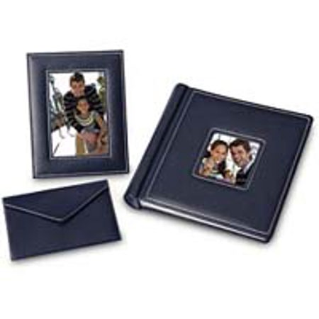 Kodak Photo Sharing Set, with Album, Frame & Photo Pouch, Blue, Holds 200 4x6" Photos, 2 Per Page.