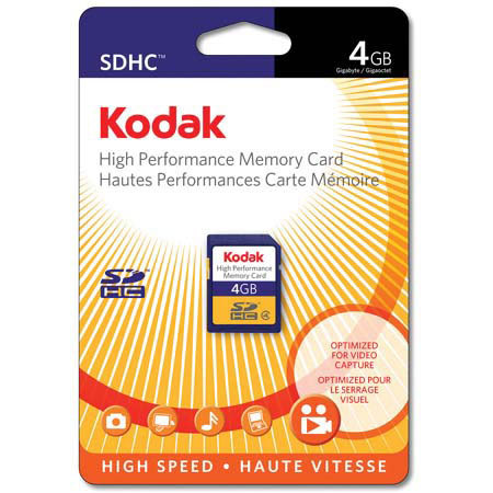 Kodak 4GB High Speed SDHC Memory Card, Lexar Support