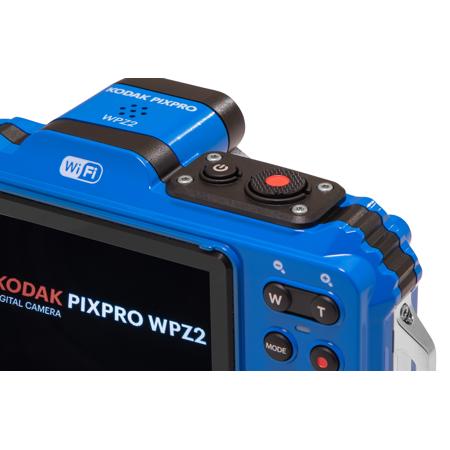 Used KODAK PIXPRO WPZ2 Waterproof Rugged Digital Camera, Blue WPZ2-BL
