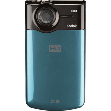 Kodak Zi8 Pocket Video Camera kit,- Aqua - with 4GB SD Memory Card, Camera Bag, Table Top Tripod,