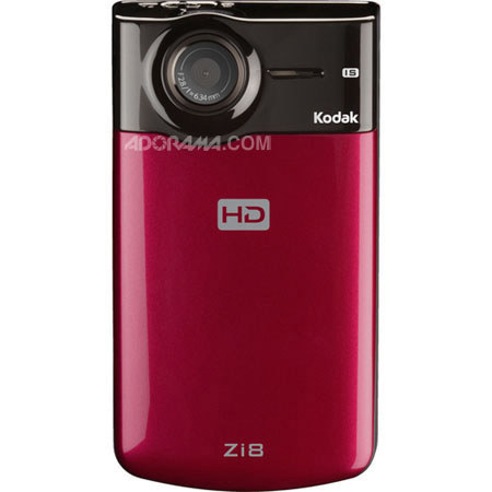 Kodak Zi8 Pocket Video Camera Kit SD Card, Raspberry