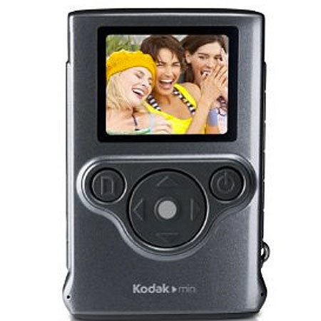 Kodak 8318867 Mini Video Camera, SD Card, 3x Zoom, Grey
