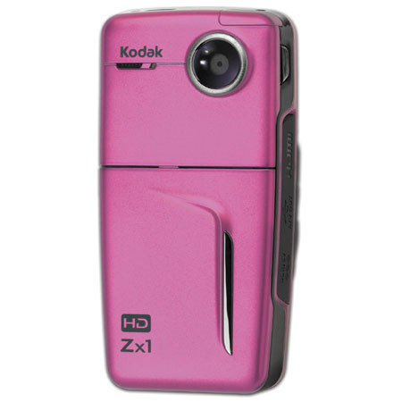 Kodak Zx1, Pocket Digi Video Cam Kit,Pink w4 NiMH Batt