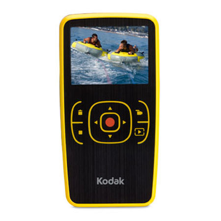 Kodak Zx1 WR Pocket Digi Video Cam w/128 MB Int Mem,Yel