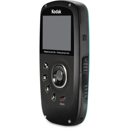Kodak EasyShare PlaySport Zx5 Digital Video Camera, Aqua