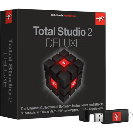 IK Multimedia Total Studio 2 Deluxe Software Bundle for Audio Production, Mixing & Mastering, Full Version, USB Drive/Boxed