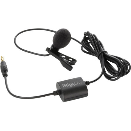 IK Multimedia iRig Mic Lav Compact Mobile Lavalier Microphone for Smartphones & Tablets, 2-Pack
