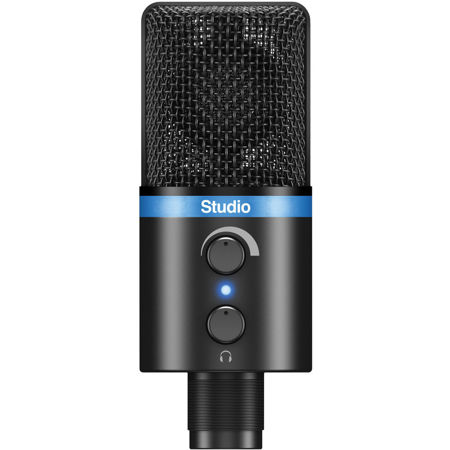 IK Multimedia iRig Mic Studio Large Diaphragm Digital Condenser Mic, Black