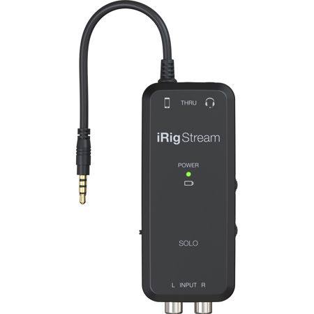 IK Multimedia iRig Stream Solo Ultracompact 3x1 TRRS Audio