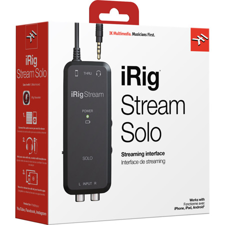 IK Multimedia iRig Stream Solo Ultracompact 3x1 TRRS Audio