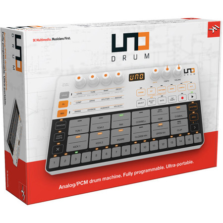 IK Multimedia UNO Drum Ultra-Compact Analog/PCM Drum Machine IP