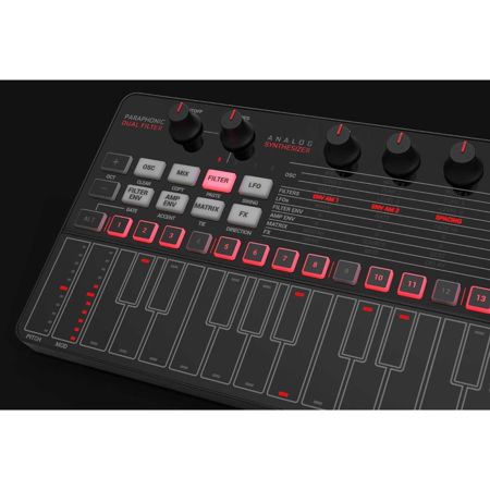 IK Multimedia UNO Synth Pro Black Edition Desktop Paraphonic