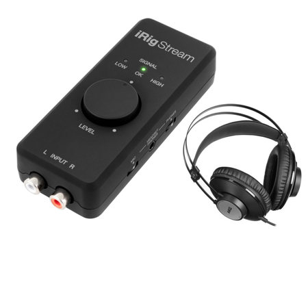 IK Multimedia iRig Stream Stereo Audio Interface with Headphones