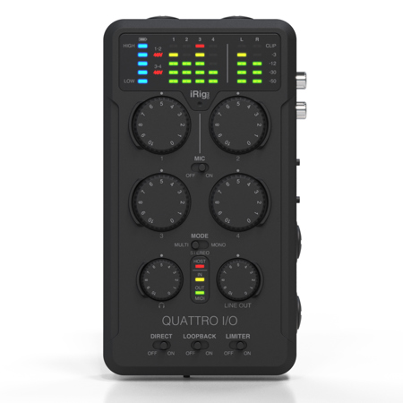 IK Multimedia iRig Pro Quattro I/O Recording Interface/Mixer