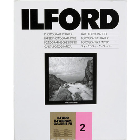 Ilford Ilfobrom Galerie FB Paper, Grade 2, 20x24", 10 Sheets, Glossy