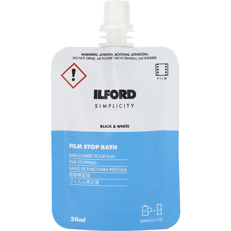 Ilford SIMPLICITY Stop Bath, 30mL Sachet, 5-Pack