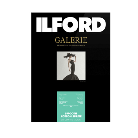 Ilford Galerie Smooth Cotton Sprite Inkjet Photo Paper, 280 gsm, Roll 24" x 49'