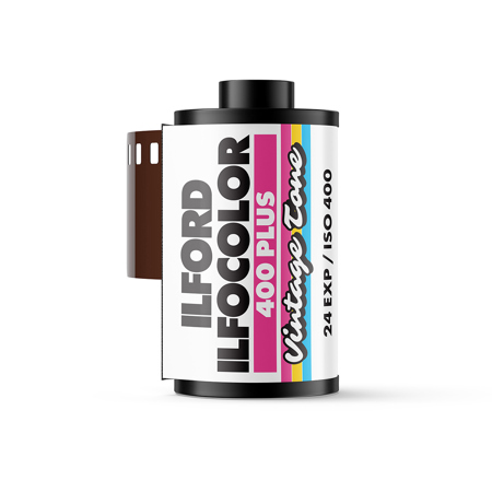 Ilford ILFOCOLOR 400 Plus 35mm Vintage Tone Color Film, ISO 400, 24 Exposures