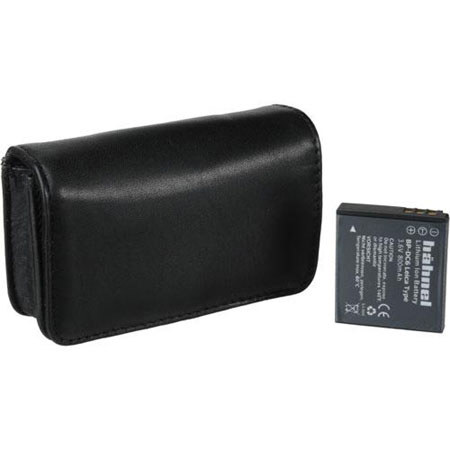 Leica Accessory Kit for C-Lux 2 with Black Leather Case & Replacement Hahnel Battery.