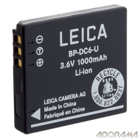 Leica 18675 BP-DC6-U 1000mAh Li-ion Battery