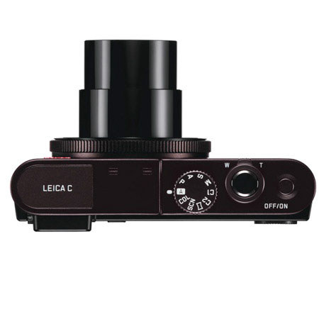 Leica C Compact Digital Camera, 12.1MP, with Wi-Fi & NFC, Dark Red