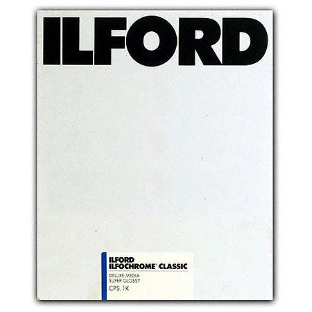 Ilford Ilfochrome Classic Deluxe Color Enlarging Paper - 16x20" - 50 Sheets - CPS.1K - Super Glossy Surface - White Opaque Polyester - High Contrast - for professional enlargements